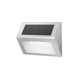 Solar Powered Step Lights for Outdoor Stairs, Stainless Steel & ABS Waterproof LED Step Light with V1341-ZY-USYHVNNJ-6PCS-3000KWARMWHITE