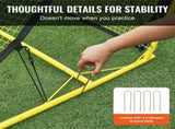 Soccer Trainer, 2-IN-1 Portable Soccer Rebounder Net, Iron Soccer Practice Equipment, Sports V952-ZQHDWTZDZBXGZ780TV0