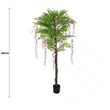Pink Flowering Artificial Wisteria 180cm V637-DP1166718N