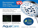 AquaCare As-Seen-On-TV High Pressure 48-setting Rain & Handheld 3-way Shower Head Combo - Anti-clog V1258-DP02-WO-685