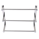 Towel Rack Bathroom Wall Mounted Stainless Steel Hanging Holder with Small Hooks 3 Poles V1294-YM0901-3112240065012