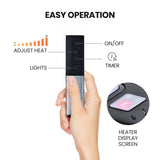 THERMOMATE 2000W Electric Outdoor Strip Heater, Carbon Fiber Element, Wall Ceiling or Hanging Mount, V219-HTREHTTHS2KA
