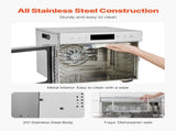 Food Dehydrator Machine, 8 Stainless Steel Trays, 400W Electric Food Dryer with Adjustable V952-SGHGJ400W8CTHLWETV3