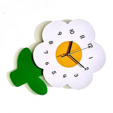 Flower Shaped Wall Clocks for Kids Cartoon Cute Exquisite Silent Wall Clock for Living Rooms Offices V1294-YM0703-3115230027412