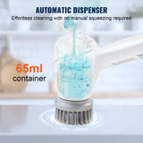 VEVOR Electric Spin Scrubber Cordless Cleaning Brush 5 Heads for Bathroom Floor V952-DBDDXZSJJDBK0SHM0V0