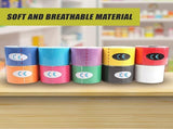 10 Rolls Muscle & Injury Kinesiology Sports Tape 5m x 5cm Waterproof Support V63-798697