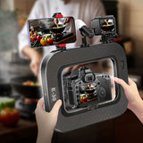 Smart Dual-Mode FillOne-Touch Color Temperature Switching Stepless Dimming, Portable Ring V1106-BGD001