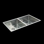 865x440mm Handmade Stainless Steel Undermount / Topmount Kitchen Sink with Waste V63-819493