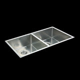 865x440mm Handmade Stainless Steel Undermount / Topmount Kitchen Sink with Waste V63-819493