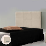 Linen Fabric Single Bed Headboard Bedhead - Beige V63-800827