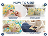 Artiss Bean Bag Chair Cover with Filler Soft Corduroy DIY Stuffed Animal Storage Bean Bag for BD-LOUNGE-S-BL-5FILLER
