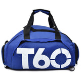 Waterproof Nylon Sports Duffle Backpack Essential 17.72In Cloth Dual Shoulder & Hand Carry Spacious V1370-AZ4-09284