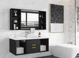 Bathroom Mirrored Cabinet Wall Storage Organizer V178-66790