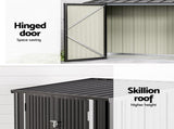 Giantz Garden Shed 2.22x0.91M Bike Sheds Outdoor Storage Tool Workshop House Shelter Double Door SHED-FLAT-3X8-AB