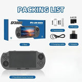 SF3000 64G Portable Handheld Game Console with IPS Screen Retro Video Game Console, Perfect as Adult V1232-ZSYXJ001