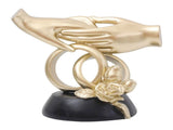 Gesture Sculpture Decor, Resin Abstract Holding Hand Love Gesture Statue Figurines for Wedding Home V1192-AZ-W-16524