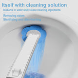 2 Pack Disposable Toilet Brush and Holder Set,Extended Handle with 48 Cleaner Refills Toilet Brush V1258-DP02-C-1318