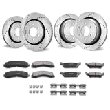 Front and Rear Brake Kit Compatible with 2012-2020 Ford F-150, Drilled and Slotted Brake V952-QCCCPTZF1502E0OTBV0