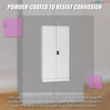 Two-Door Shelf Office Gym Filing Storage Locker Cabinet Safe V63-759835