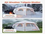 Large SUV Tent for 6 Person, 3.05 x 2.74m 3-Season SUV Tailgate Tent with Ventilated Doors & Mesh V952-CZZPCHK109FTIN0BQ001V0