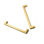 15 x Brushed Brass Drawer Pulls Kitchen Cabinet Handles - Gold Finish 192mm V63-835821