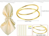 Gold Napkin Rings - 36 PCS Metal Spiral Napkin Rings Napkin Holders Buckles for Family V1258-DP02-WO-106
