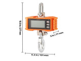 Digital Crane Scale, 2200 lbs/1000 kg, Industrial Heavy Duty Hanging Scale with Remote Control, Cast V952-ZXDCZX200GYZ1AI1NV9