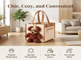 Small Teddy Bear Dog Carrier Bag Breathable Tote
Plush Bear Design, Breathable Mesh, Wide Shoulder V1107-CS-YTCH25