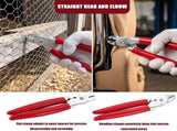 Straight Hog Ring Pliers, Dual Pliers Design, Added Hand Protection for Auto Upholstery And Pet Cage V1366-AZ2-W-15584