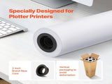 Wide Format Paper, 914.4 mm x 45.7 m Paper, 4 Rolls CAD Bond Rolls with 50.8 mm Core, 15 KG V952-KFDYZ2INCH364YY5FV0