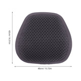 Car Lumbar Support Cushion Grey with Breathable Gel Honeycomb Backrest V1370-AZ4-14404
