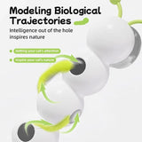 Interactive Cat Toy Caterpillar with Motion Sensor, Self-Play Feather Chaser with Suction Cup, V1341-ZY-NXMQNXM9-WHITE