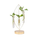 White Iron Flower Planter Glass Vase for Home and Office 1Pc V1370-AZ4-23552