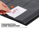 Black PP Trading Cards Binder for Collection 2Pcs V1369-AZ3-W-17366