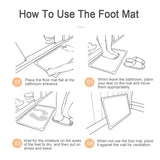 Natural Diatomaceous Earth Folding Mat Instant Absorption, Quick Dry & Non-Slip for a Dry, Safe V1232-GZNDT-001