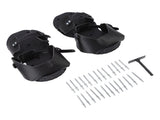 1 Pair Spike Sandals PU Lawn Aerator Shoes Grass Aerator Tool for Yard Garden Plants Health Black V1294-YM0715-3111220148211