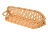 Rattan Wall Shelf Hand Crafted Durable Natural Rattan Hanging Rack Wall Storage Shelf for Bathroom V1294-YM0716-3117220168211