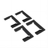 90cm Frameless Glass Bath Screen Wall Channel with Stainless Steel Hinges in Black Finish V63-852341