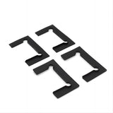 90cm Frameless Glass Bath Screen Stainless Steel Wall F-Brackets in Black V63-851641