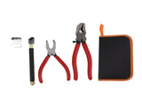 Glass Cutter Tool Kit Breaker Pliers Curve Jaw Glass Running Pliers Kit Glass Cutter Pen 2pcs Blades V1294-YM0706-3114230135011