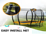 Kahuna 6 ft x 9 ft Rectangular Outdoor Trampoline - Rainbow TRA-FJP-RCT-69V-RB