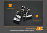 46-Piece Automotive Repair Tool Set - Carbon Steel Ratchet Wrench Socket Kit - 1/4 Inch Drive with V888-ELOSUNG50892