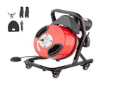 Drain Cleaner Machine 50FT x 1/2 Inch Manual Feed Snake Auger with Wheels V952-SDJJKLSGDSTJWGUIYV3