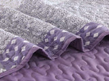 Bohemian Purple and White Quilted Bedspread or Coverlet Set and matching pillowcases V745-MAC080664Q13U