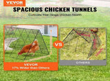Chicken Tunnels, 300 x 71 x 61.5cm Chicken Tunnels for Yard, Portable Chicken Tunnels for V952-YJSDZXK00000V3S9IV0