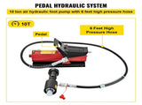 Hydraulic Exhaust Pipe Expander, 1-5/8" to 4-1/4" Size, 10 T Pedal Pump Included with 4 Dies, 2 V952-PQGKZQJDK74146FT0V0