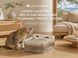 White Cat Water Fountain 3L, Cordless Pet Water Dispenser for Cats & Small Dogs,Wireless Pet V1243-YSJ1008CATWATERFOUNTAINWHITE