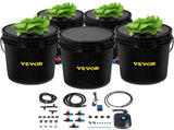 DWC Hydroponic System, 5 Gallon 5 Buckets, Deep Water Culture Growing Bucket, Hydroponics Grow Kit V952-SSSPXTYX5220VAXN5V3