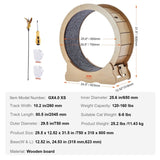 VEVOR Cat Exercise Wheel Large Cat Treadmill Wheel for Indoor Cats 29.5 inch V952-MZMPBJYMSMDBZFT86V0