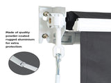Outdoor Folding Arm Awning Retractable Sunshade Canopy Grey 3.0m x 2.5m V63-842721